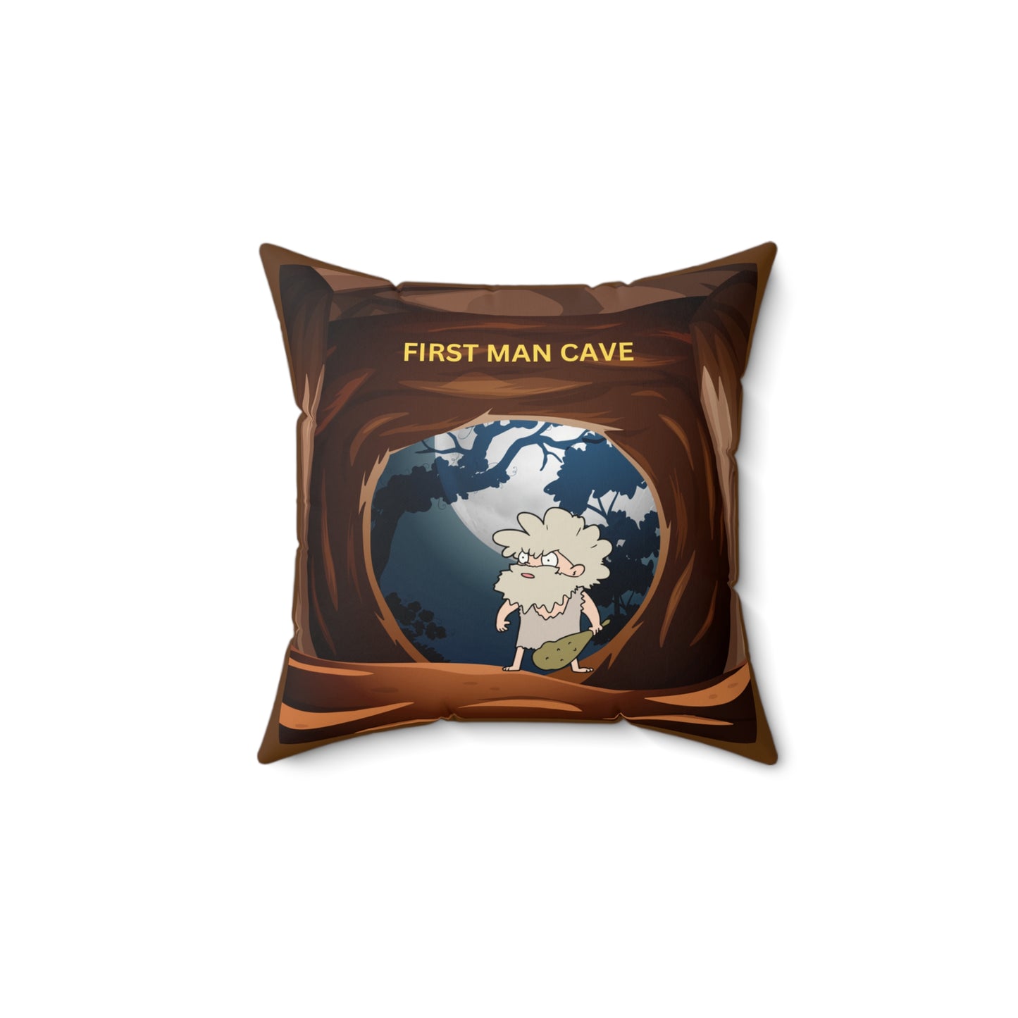 DAD - First Man Cave Square Pillow