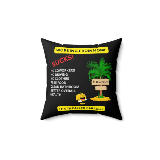 DAD Work From Home Square Pillow