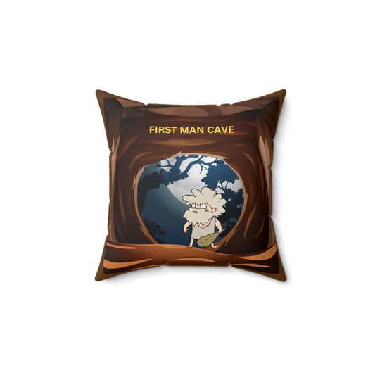 DAD - First Man Cave Square Pillow