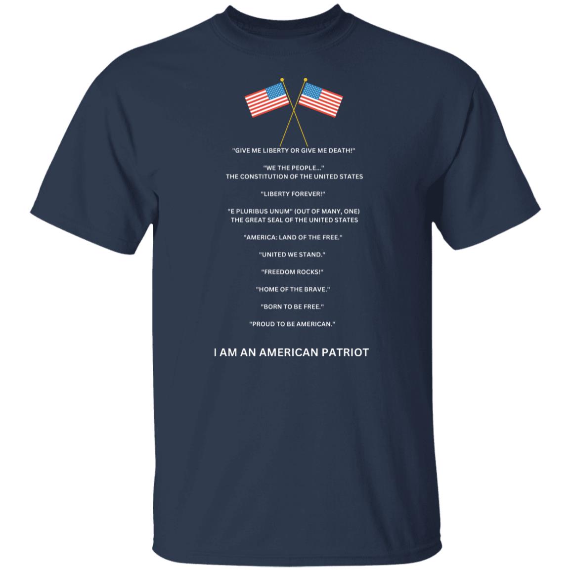American patriot - I am - short sleeve