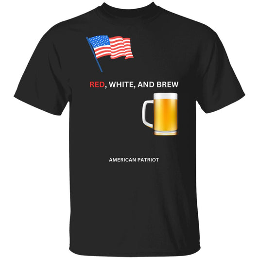 American patriot - Red, White and brew - short sleeve