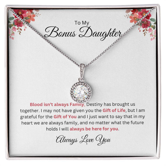 To My Bonus Daughter - Eternal Hope Necklace