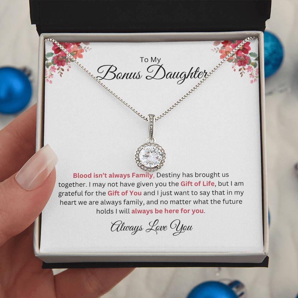 To My Bonus Daughter - Eternal Hope Necklace