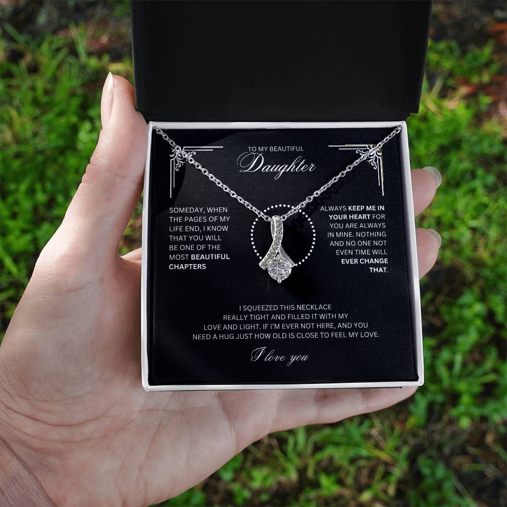 To My Beautiful Daughter - Alluring Beauty Necklace