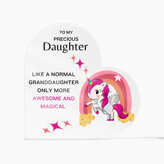 Daughter Unicorn Acrylic