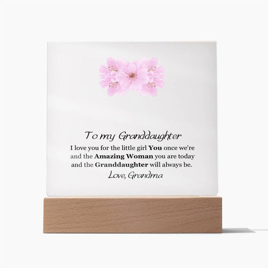 Granddaughter | Amazing  Plaque