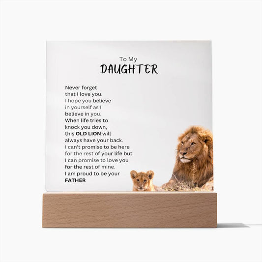 Daughter | Old Lion Plaque