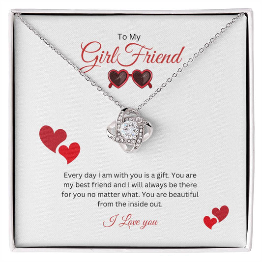 To My Girl Friend - Love Knot Necklace